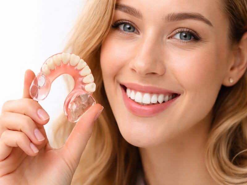 دندان مصنوعی ژله ای برای افراد جوان با ظاهر طبیعی