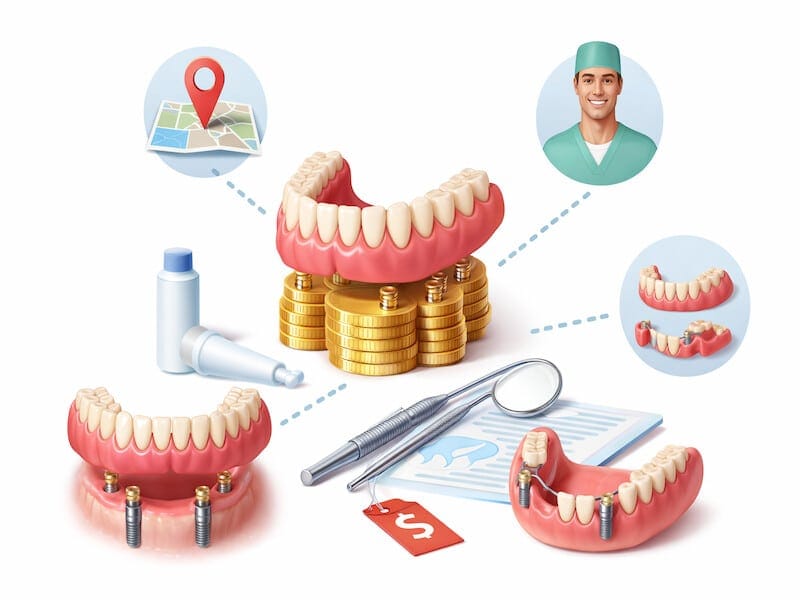 عوامل موثر بر قیمت پروتز دندان متحرک و اوردنچر