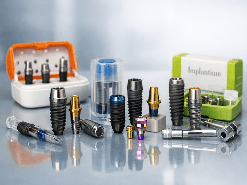 انواع برند ایمپلنت کره ای Osstem و MegaGen و Dentium