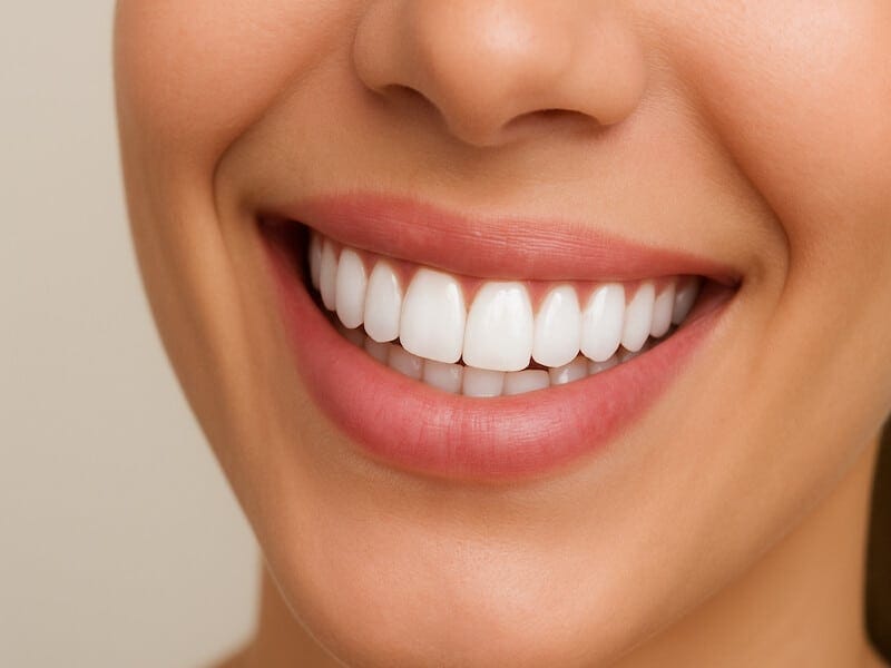 لبخند بعد از کامپوزیت با سفیدترین رنگ کامپوزیت دندان BL1 – نتیجه واقعی کلینیک آرنیک