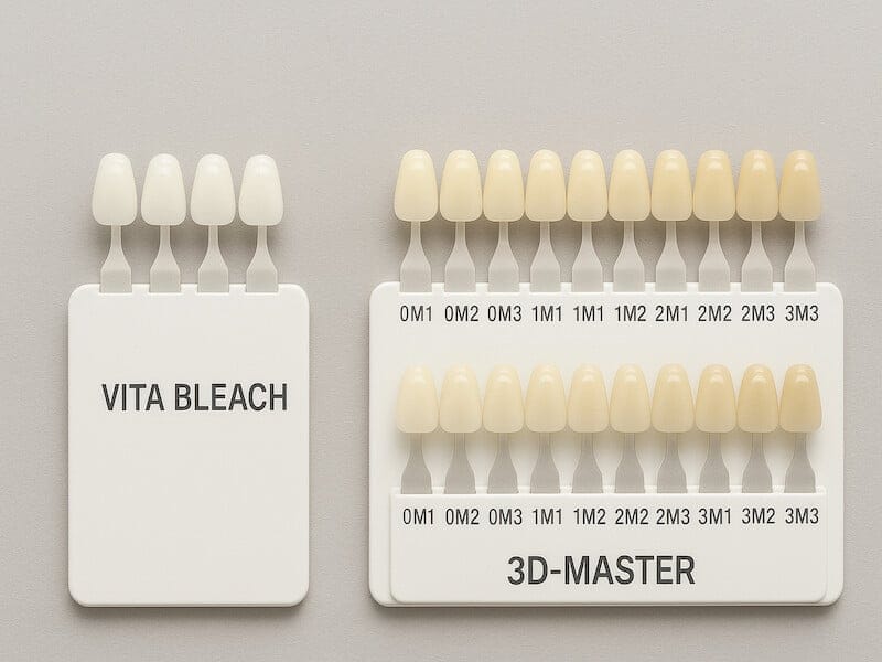 رنگ بندی کامپوزیت دندان و رنگ های مختلف کامپوزیت دندان از A1 تا BL1