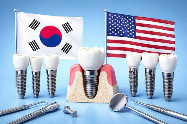 انواع ایمپلنت دندان کره‌ای و آمریکایی در کلینیک آرنیک