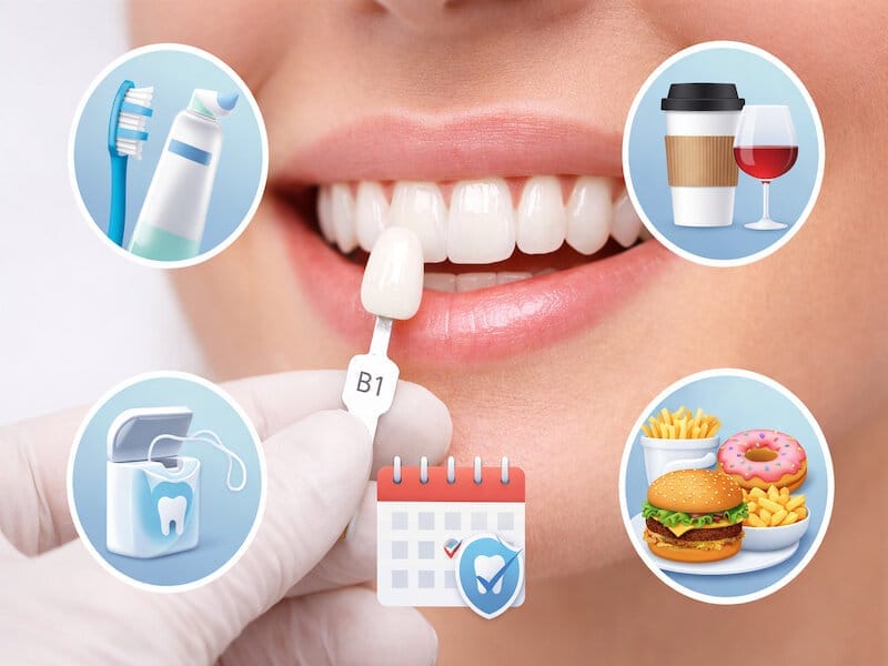 نحوه مراقبت از کامپوزیت دندان برای حفظ کامپوزیت رنگ طبیعی