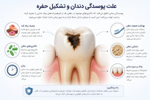 علت پوسیدگی دندان و تشکیل حفره