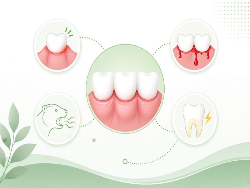 اینفوگرافیک علائم رایج عفونت لثه